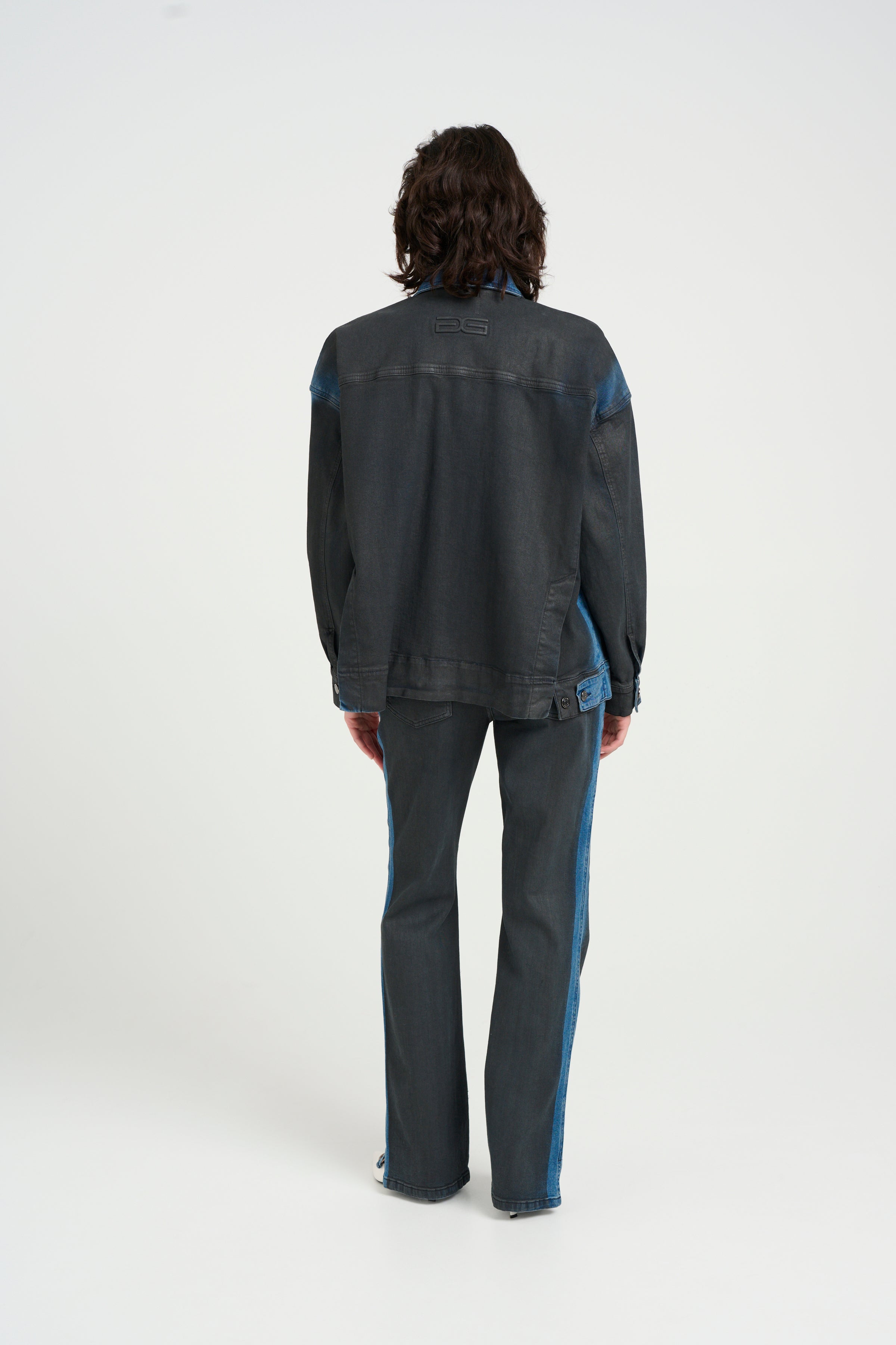 TimmieGZ OZ denimjakke - Blue/Black Washed